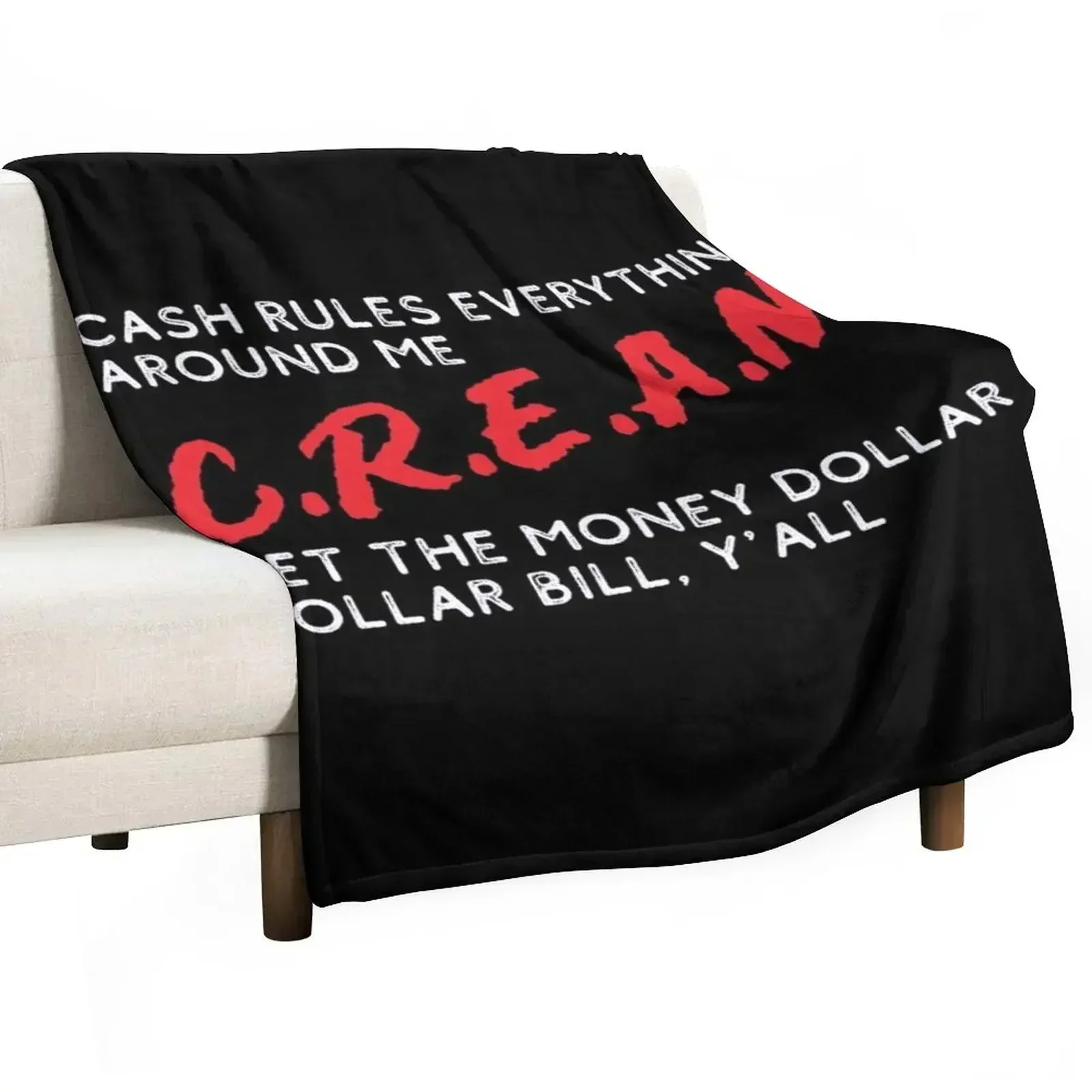 CREAM cash rules everything around me Throw Blanket Thermal Designers Thin blankets ands Quilt Sleeping Bag Blankets