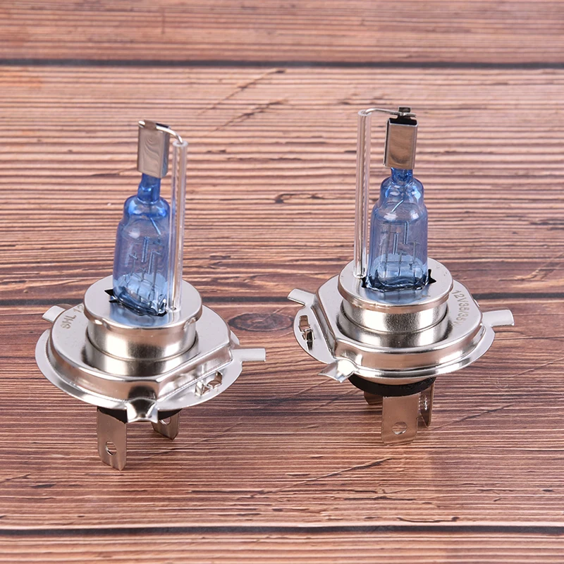 2PCS/set Super Bright 35/55w Car H4 Halogen Lamp Socket Auto Headlight Bulb High Quality Glass Metal