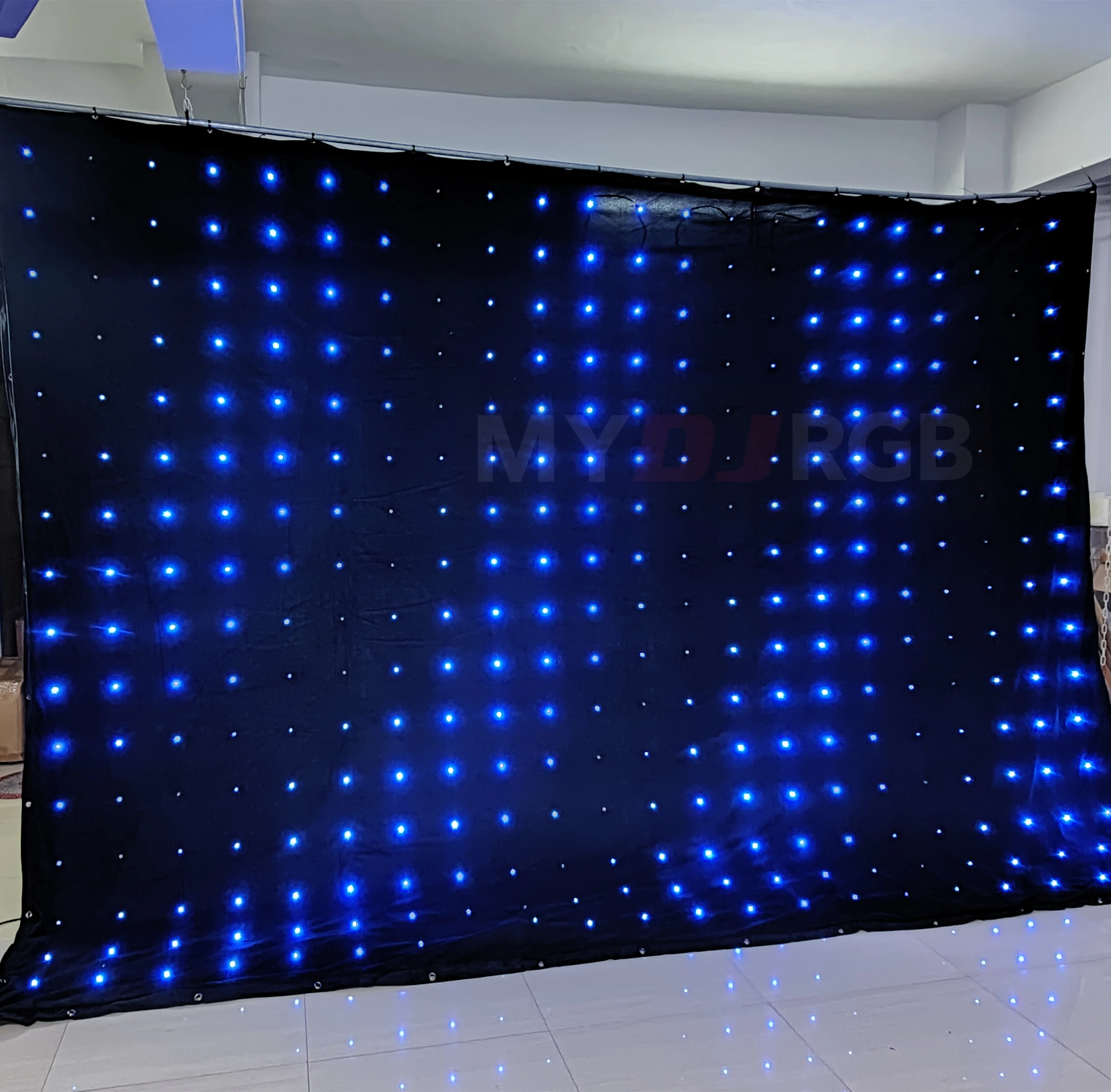 

Customizable P18cm LED Video Curtain Flexible Screen 3Mx4M Stage DJ Vision Cloth with DMX512 Control Box for Events
