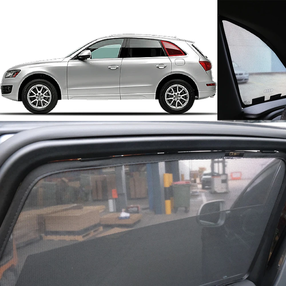 

For Audi Q5 8R 2009-2015 2016 2017 Car Sunshade Shield Magnetic Front Windshield Frame Curtain Rear Side Window Sun Shades Visor