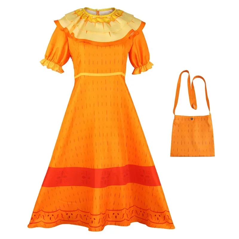 أزياء سحرية لفيلم ميرابيل فيليكس بيبا دولوريس كاميلو أنطونيو التأثيرية للبالغين والأطفال أزياء مادريجال لفساتين الكرنفال G109