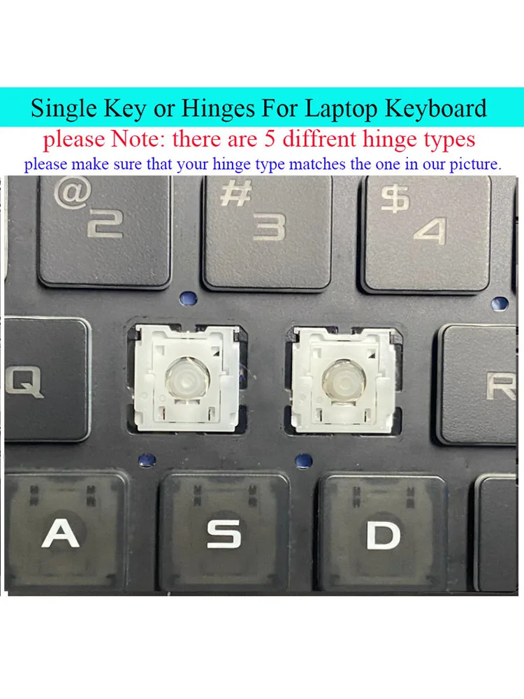Single Key Cap Hinges Bracket For Asus TUF Gaming A17 FA707 FA707RE F17 FX707ZC FA507 FA507R FX507Z FX517 Laptop Keyboard Keys