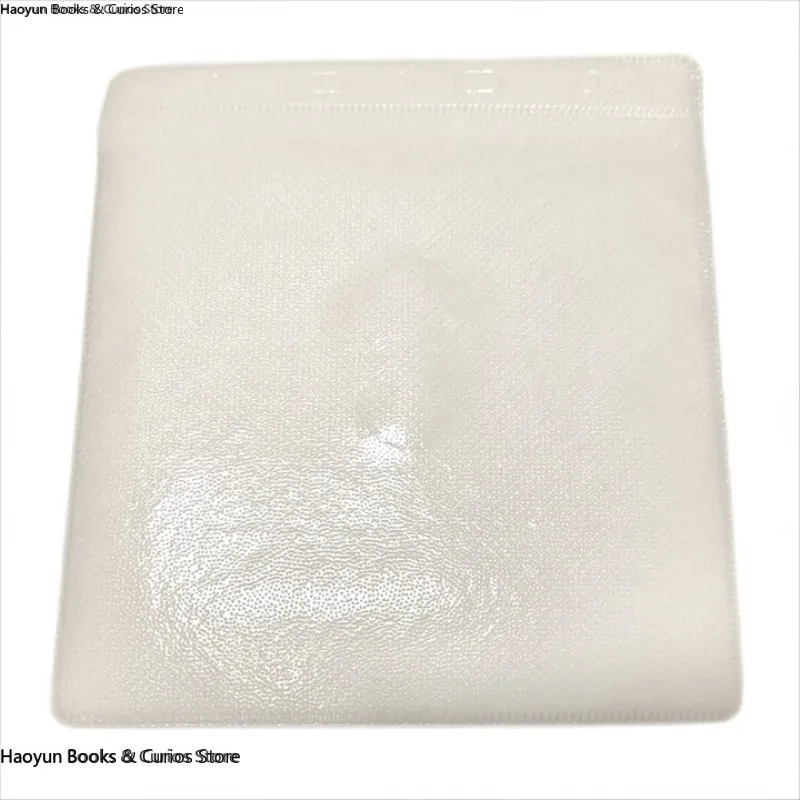 حقيبة بأكمام CD، واقي تخزين PP CD/DVD عالي التحمل باللون الأبيض البلوري مزدوج الجوانب (12 سم، 50-100 قطعة)، حقيبة تخزين أقراص مضغوطة، سعة عالية #6