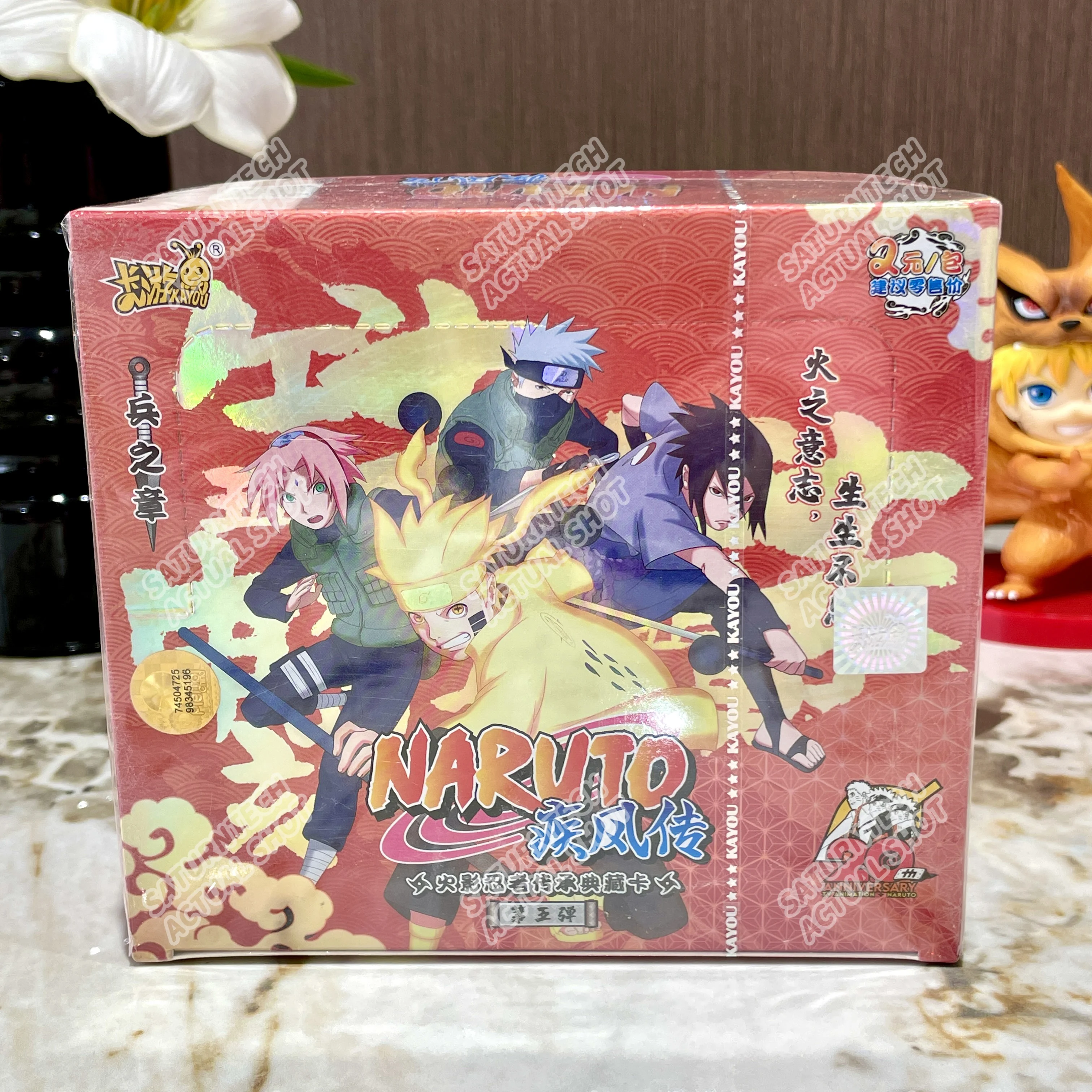 Genuine KAYOU Naruto Card Box W8T4 Anime Booster Pack