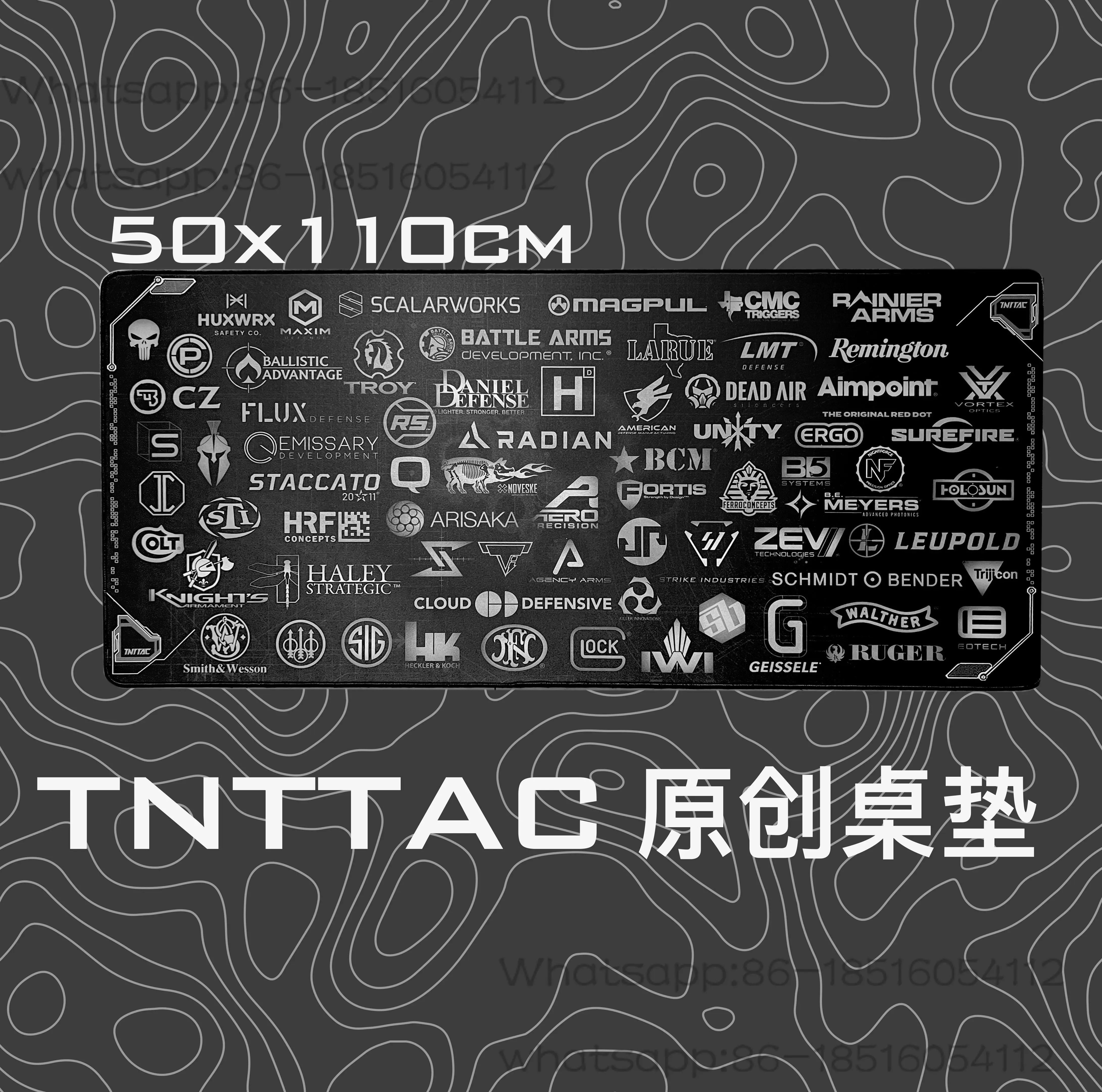 TAC Tactical Style Desktop Operation Pad, Mouse Pad, Heavy Industry Production V2 50x110cm