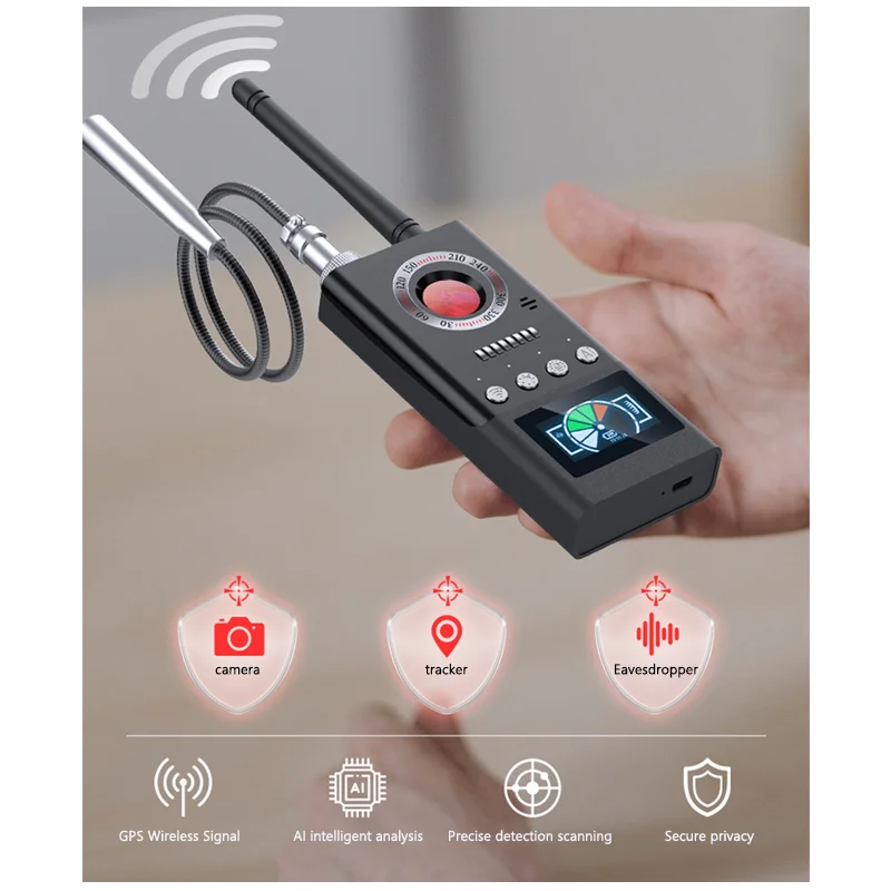 K66 Wireless Smart Signal Detector Hotel Anti Camera Positioning GPS Monitoring Detection Strong Magnetic Infrared Scanning New