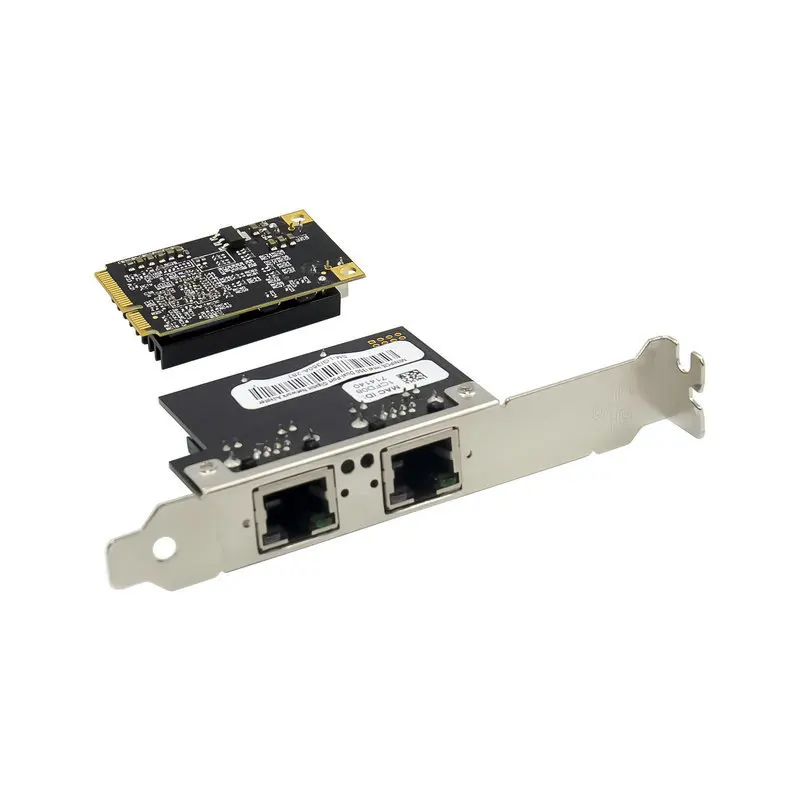 wholesale MiniPCIe Gigabit Dual Port Network Card I350 Industrial Control Network Equipment Adapter RJ45 Ethernet