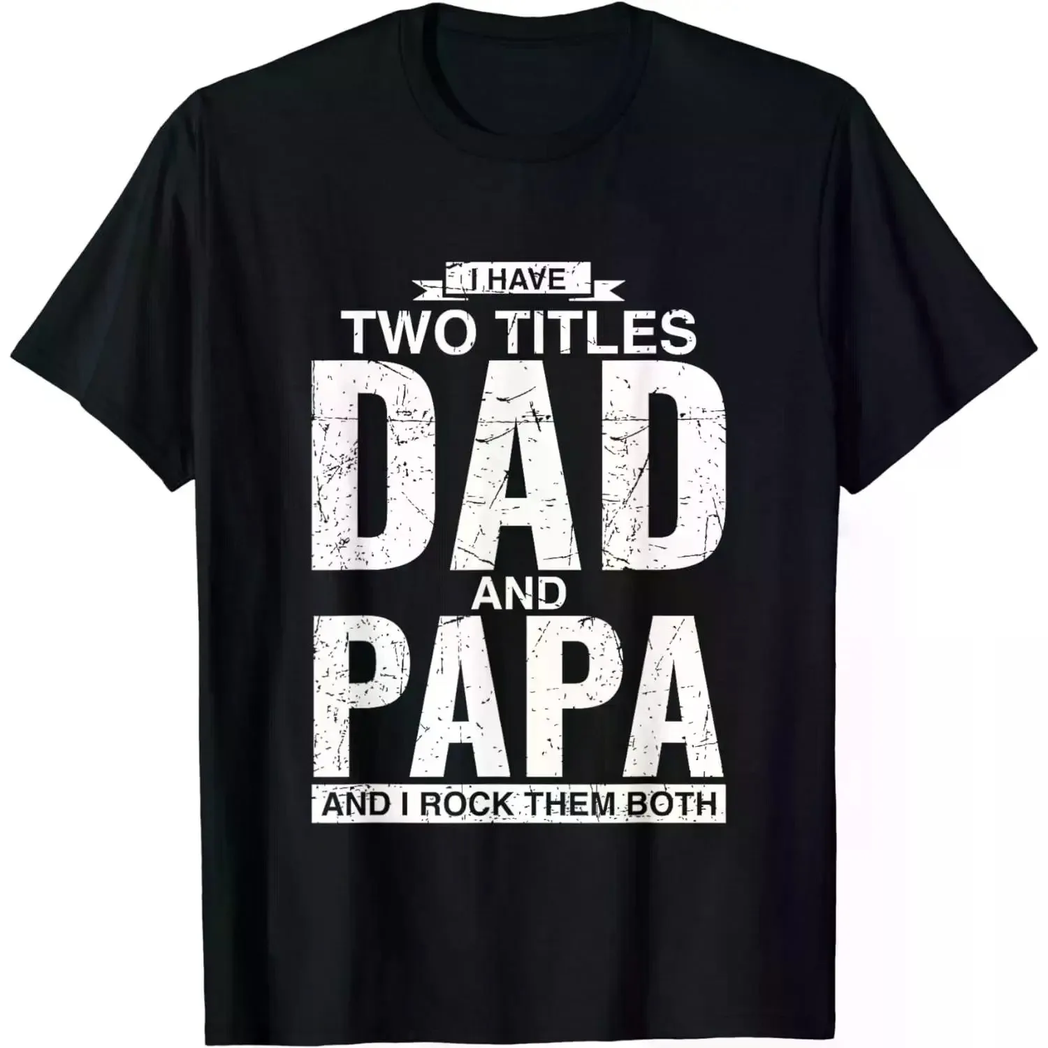 100% Cotton Women'S 100% Cotton Short-Sleeve Graphic T-Shirt, Dad/Papa Print Apparel, Casual Unisex Menswear For Fathers' Day Gifting, Breathable Fabric Golf Gift T-Shirt For Men And Women