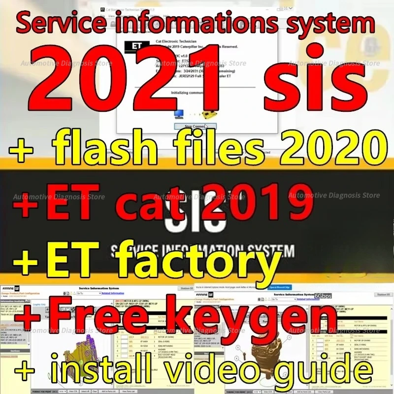 

2021 SIS для красного кота Информационная система + флэш-файлы 2020 + 2019C Cat ET 2019C Электронный техник + завод ET