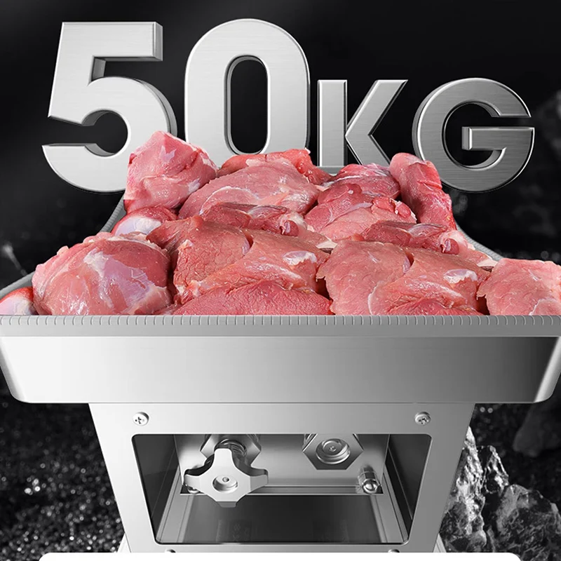 ماكينة تقطيع اللحوم الطازجة التجارية القوية للمطاعم، ماكينة تقطيع لحم البقر ولحم الضأن ولحم الخنزير