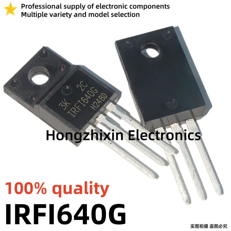 IRFI640G IRFI640 640 640 640 640 640 640 640 640G I640G I640 TO-220F MOSFET novo, 10 PCes