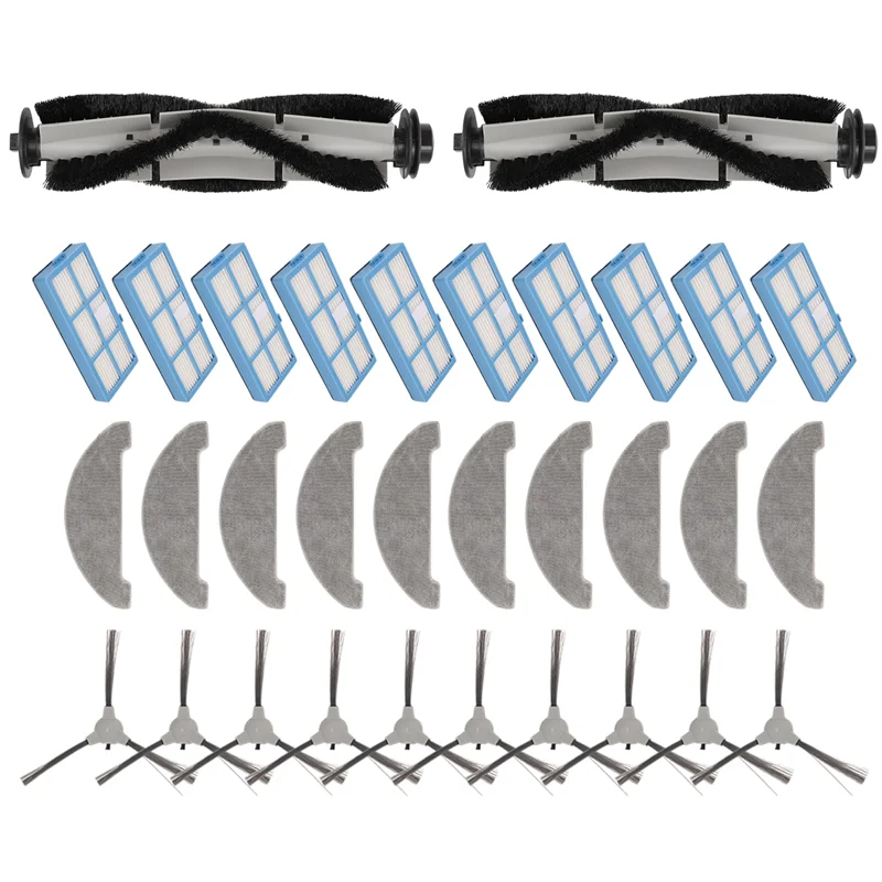 

N11R For Proscenic 850T / Pioneer VC704R / Ultenic D5, D5s, D5s Pro Replacement Parts Accessory Main Side Brush Filter Mop