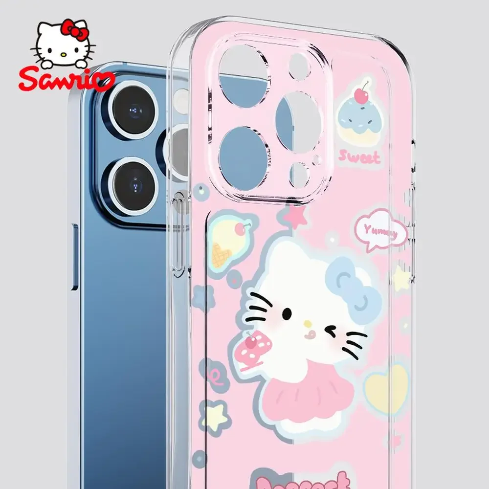 

Чехол Sanrio Kt Iphone 13, чехол для iPhone 16/15/14/13/12/11/x/xs Max/pro Max, женский чехол для телефона Kitty Cat, аксессуар с героями мультфильмов