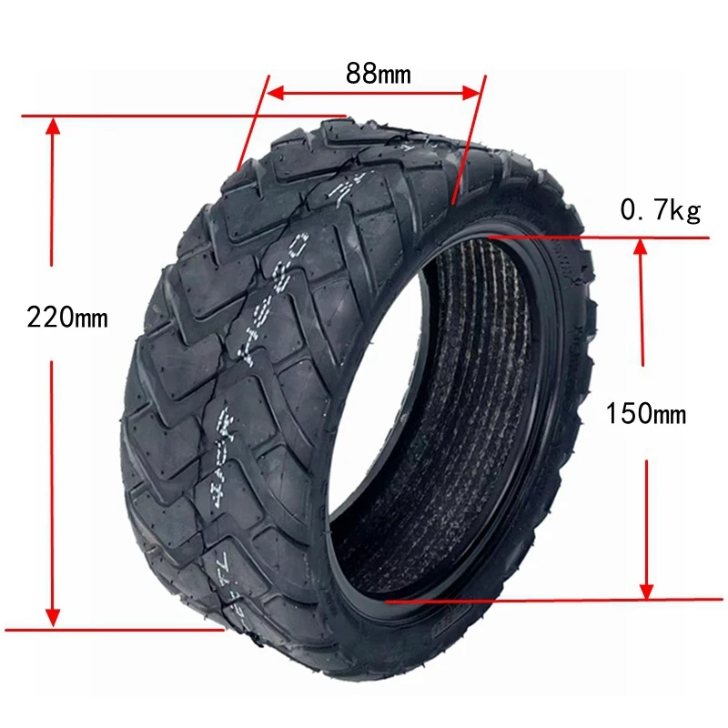 80/60-6 Tire Tubeless Tire Scooter Wear-Resistant for New Electric Scooter Mini Kibe for All of This Model