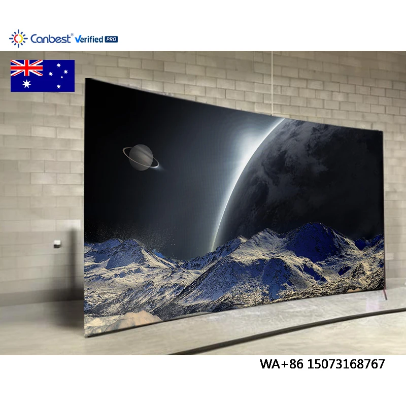 

Светодиодный видеоэкран Canbest U Series P1.25 1.25мм 5400x3037.5мм для помещений, изогнутый, 4K, для фотостудий в Австралии