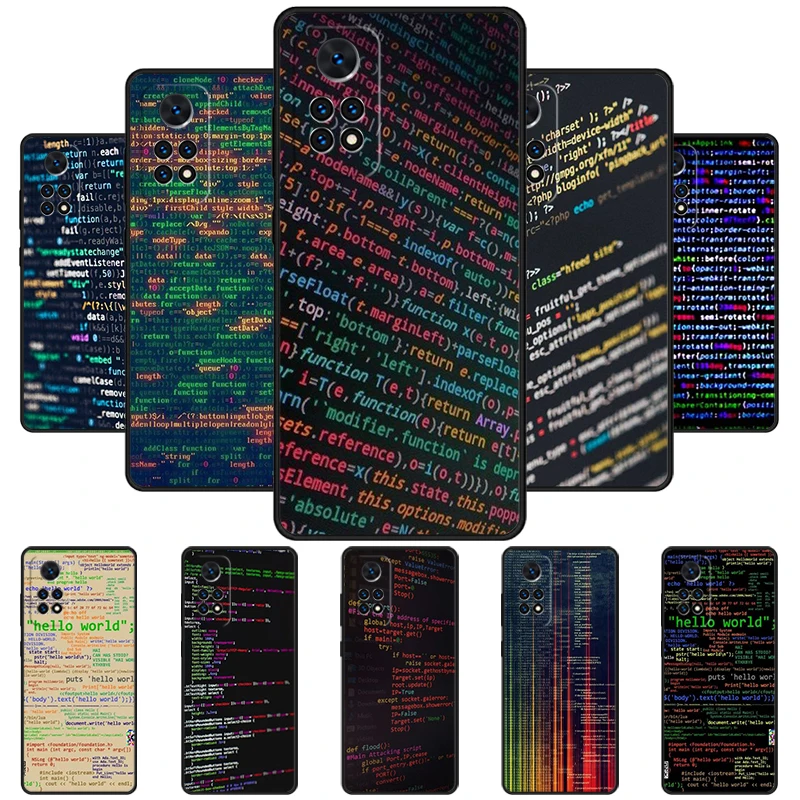 The Code design programmer Phone Case For Redmi Note 11 EPro 11S 10T 9S Promax 8 Pro Xiaomi Mi 11 12X 12S Ultra Cover