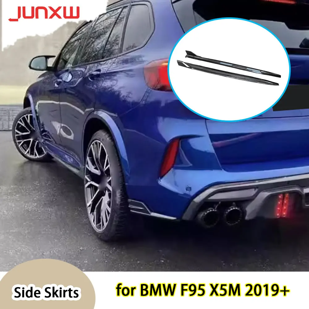 

Накладки на пороги из карбона для BMW F95 X5M 2019-2022, расширители боковых панелей, сплиттеры бампера, обвесы из стеклопластика