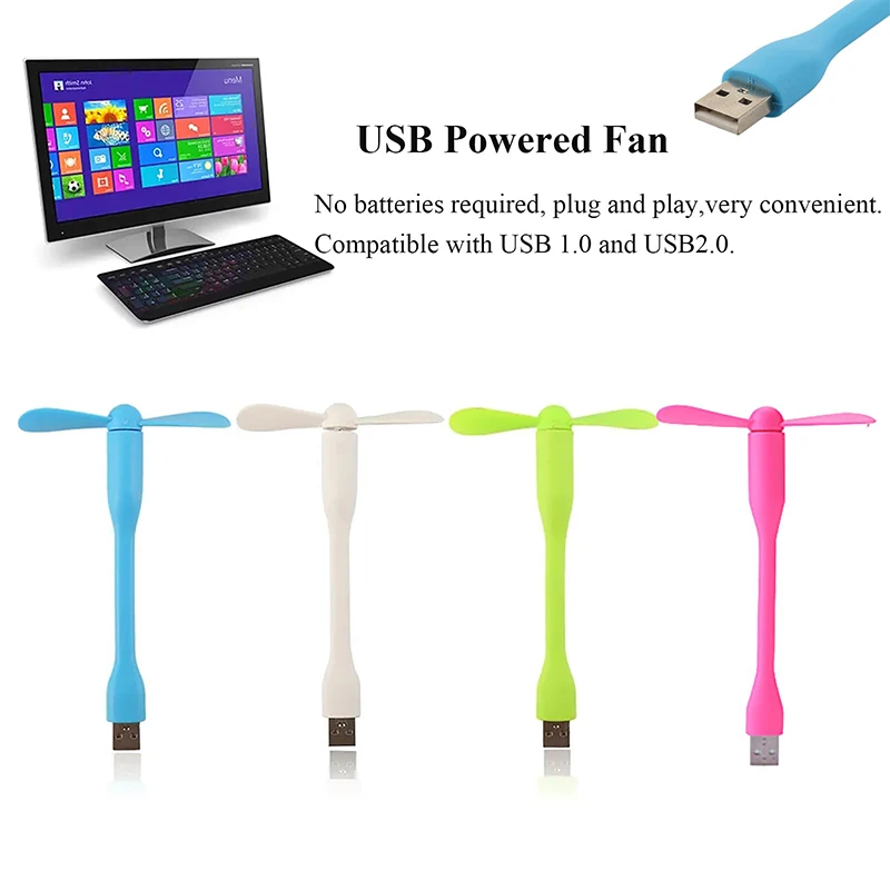 Small Portable AC Personal Air Cooler Mini Desktop Cooling Misting Fan 1/2/3 H Timer 3 Speeds for Office Home Room Desk Car