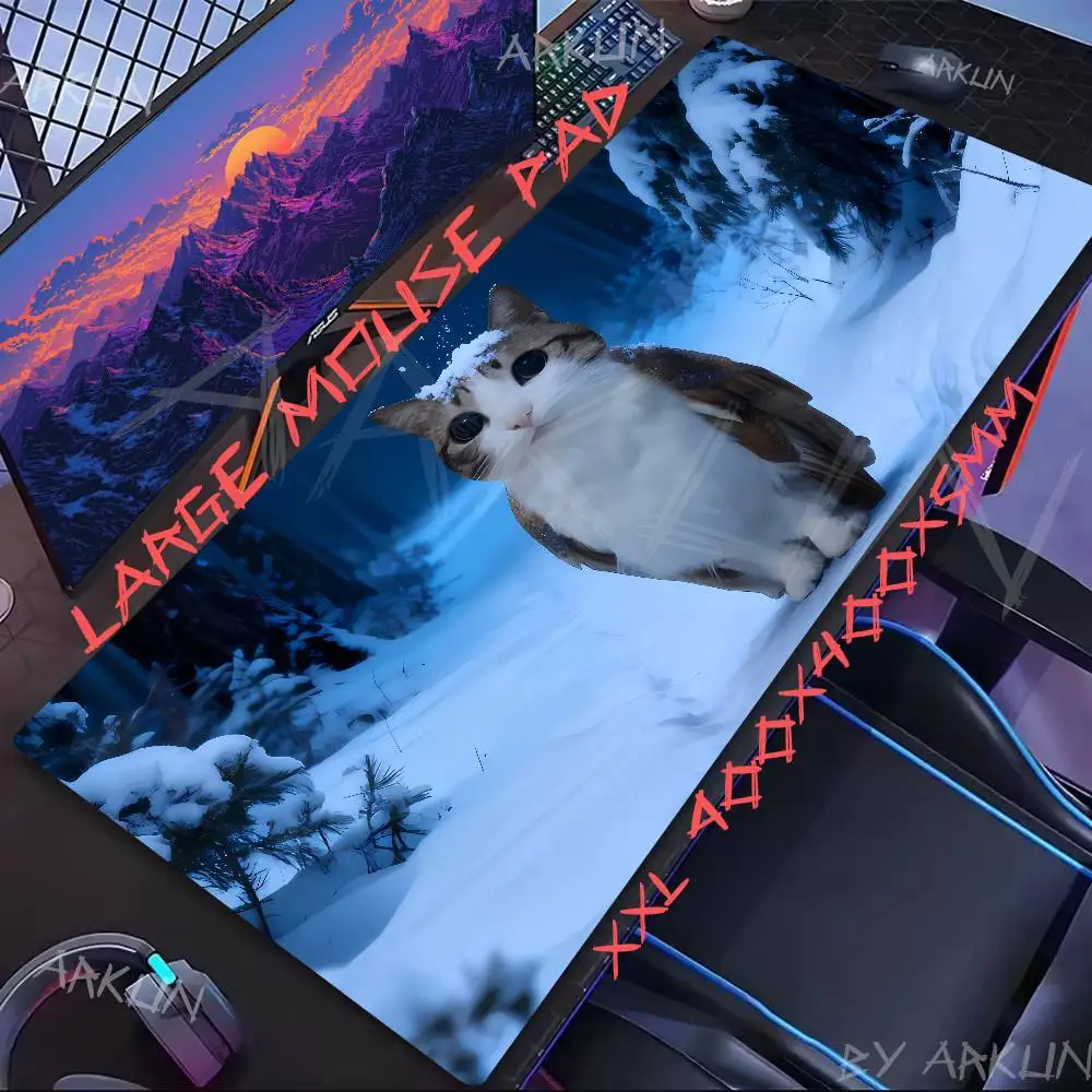 

Fashion Fuuny CAT Mouse Pad Gamer Computer Accessories Keyboard Table Mat pad Company Gaming Laptop Desk Accessory Pc