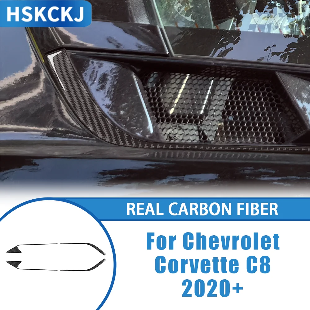 

Автомобильные аксессуары из углеродного волокна, крыша двигателя, воздуховыпускная полоса, крышка, наклейка на панель, модификация для Chevrolet Corvette C8 2020+