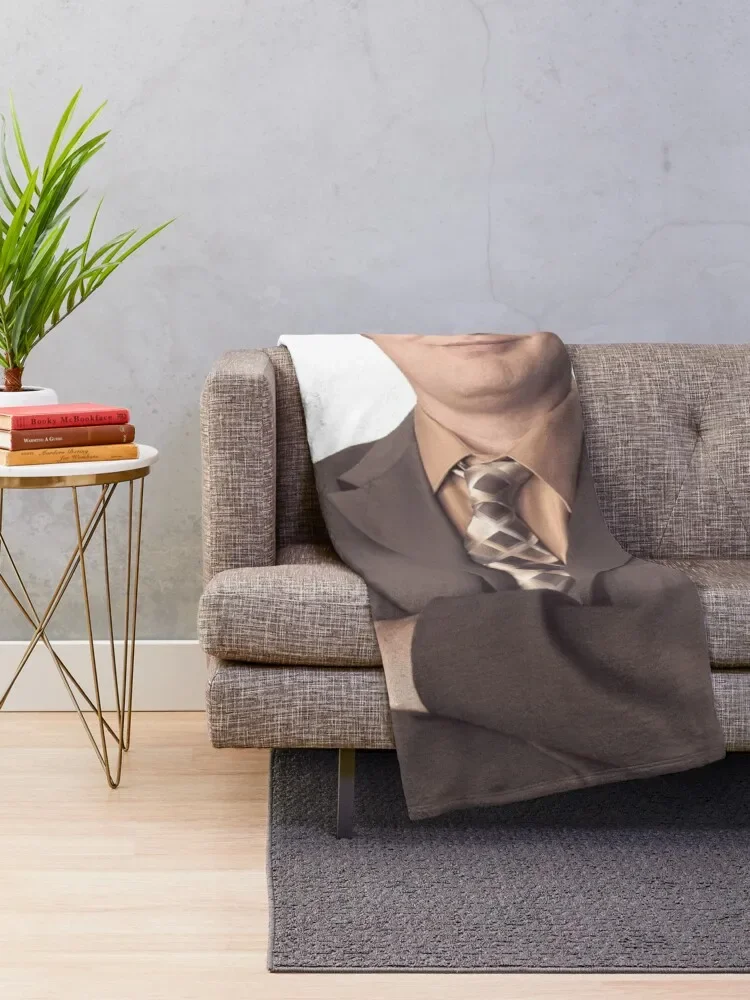 Dwight Schrute The Office 1 Throw Blanket Moving Designers Vintage Blankets