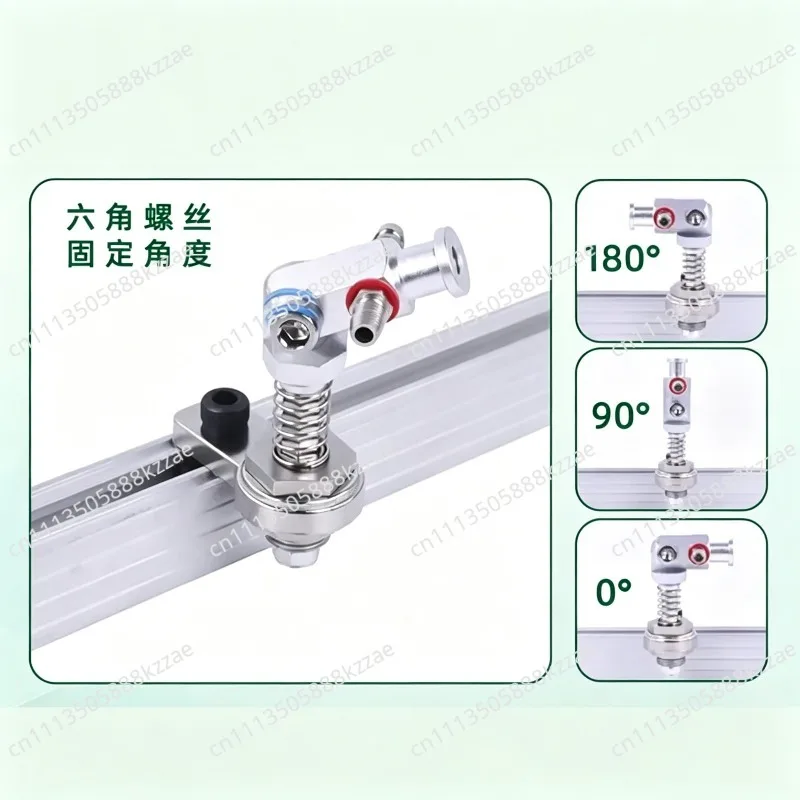 Universal Vacuum Suction Cup Fitting 180° Adjustable Sucker Bracket M10/M12 Thread Side Air Intake Manipulator Accessories