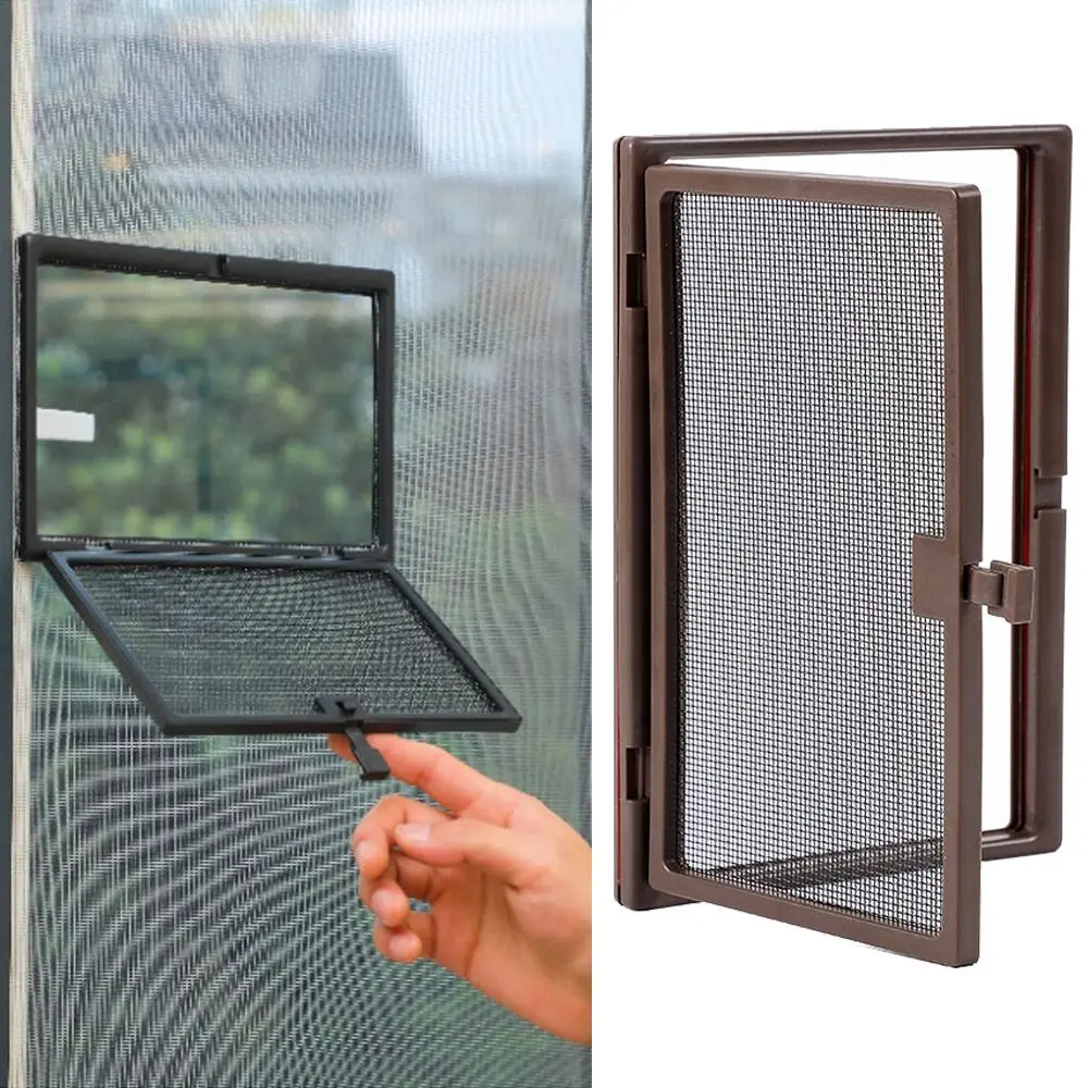 Practical DIY Window Screen External Opening Removable Anti-Mosquito Small Windows Invisible Insect Screen Net