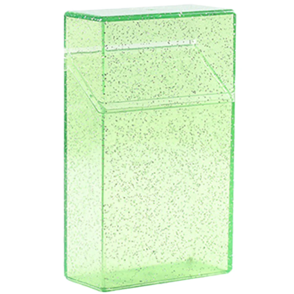 

Cigarette Case Protector Plastic Cigarette Storage Box Portable Smoke Container Flip Type Lighter Holder Durable for Home