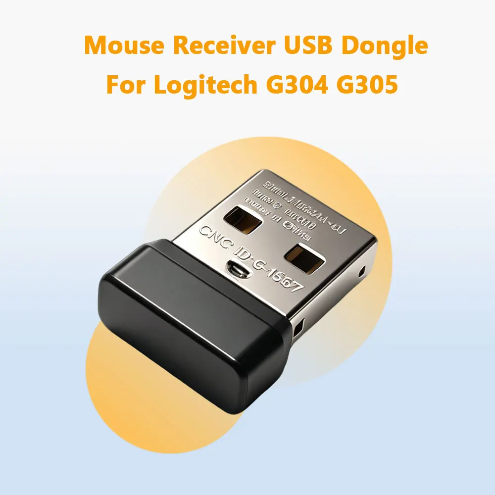 Replacement Mouse Receiver USB For Logitech G304/G305 Wireless Mouse Accessories Dongle & Restore Connection