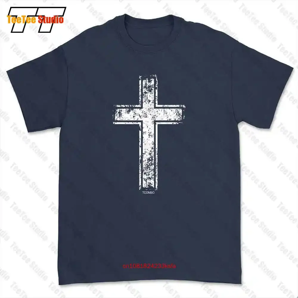 Distressed Cross - Religion Christian Catholic T-shirt Tee OTPP