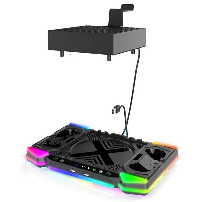 

L70A Vertical Charging Stand PG-XBX028S Host Base RGB Light Disc Storage Rack For Series X