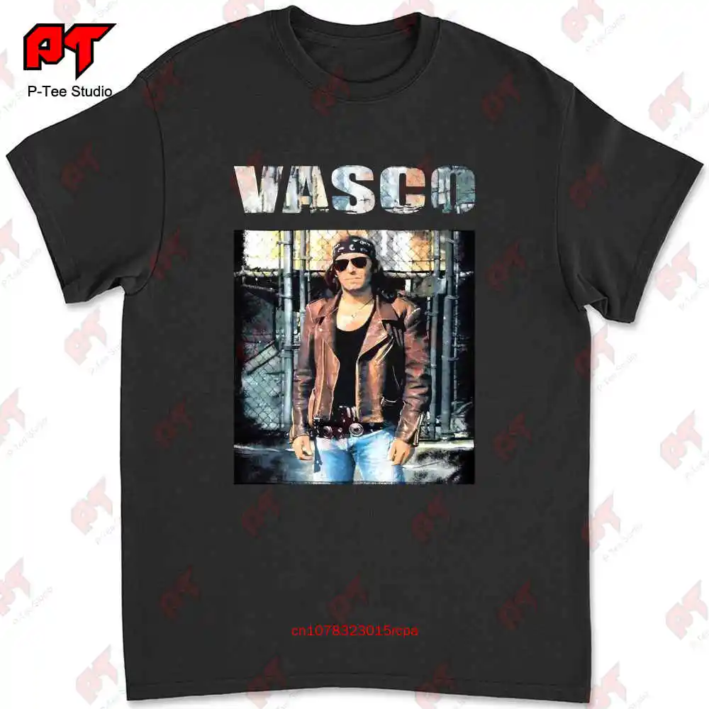 Vasco Rossi T Shirt Custom Vintage Material Textiles Original 1993 IPU8