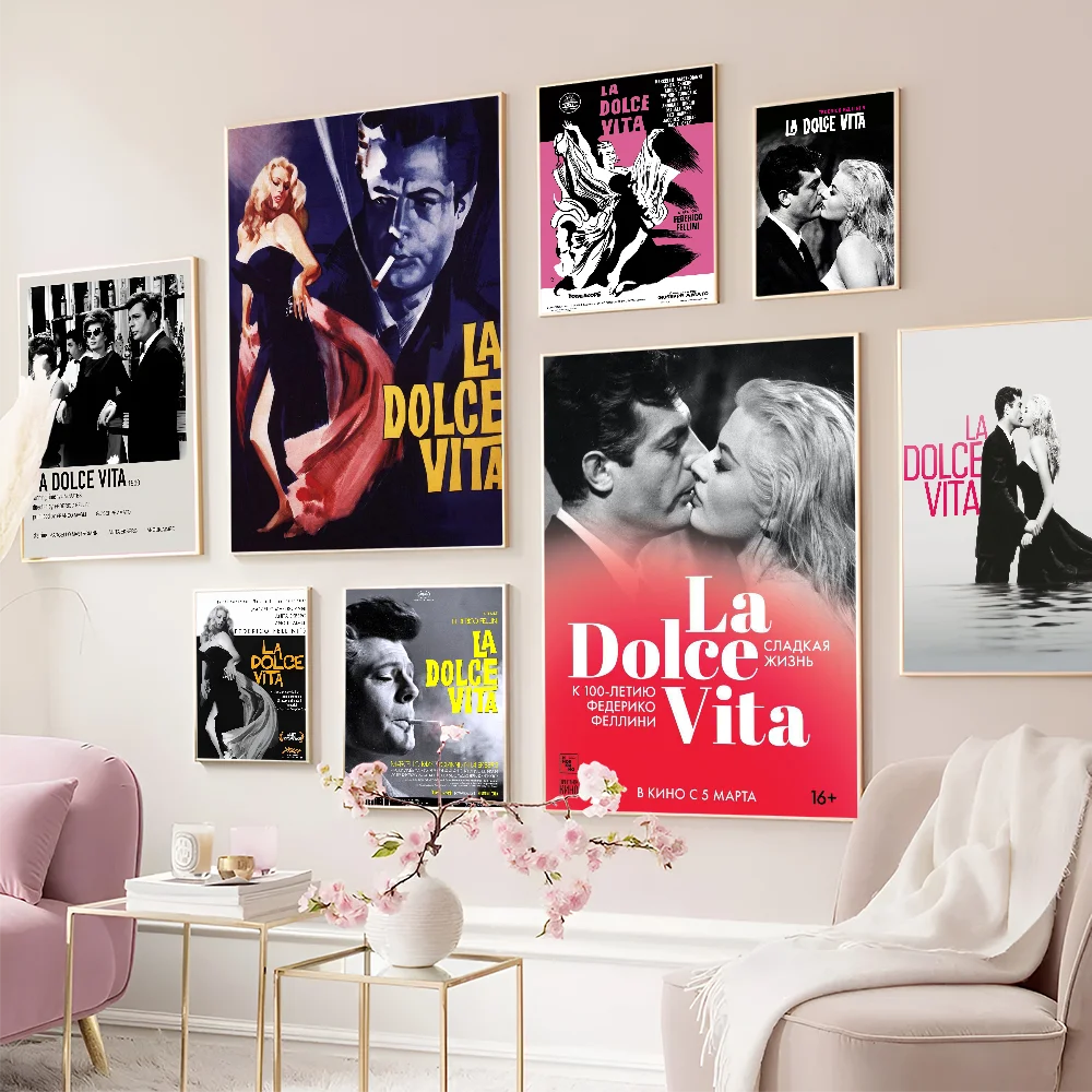 La Dolce Vita Lemon MOVIE Movie Sticky Posters Whitepaper Sticker DIY Room Bar Cafe Posters Wall Stickers