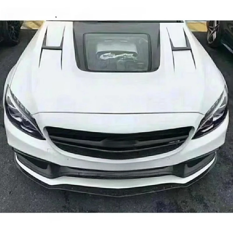 Transparent Tempered Glass Carbon Fiber Engine Cover, Front Hood, Compatible LYH