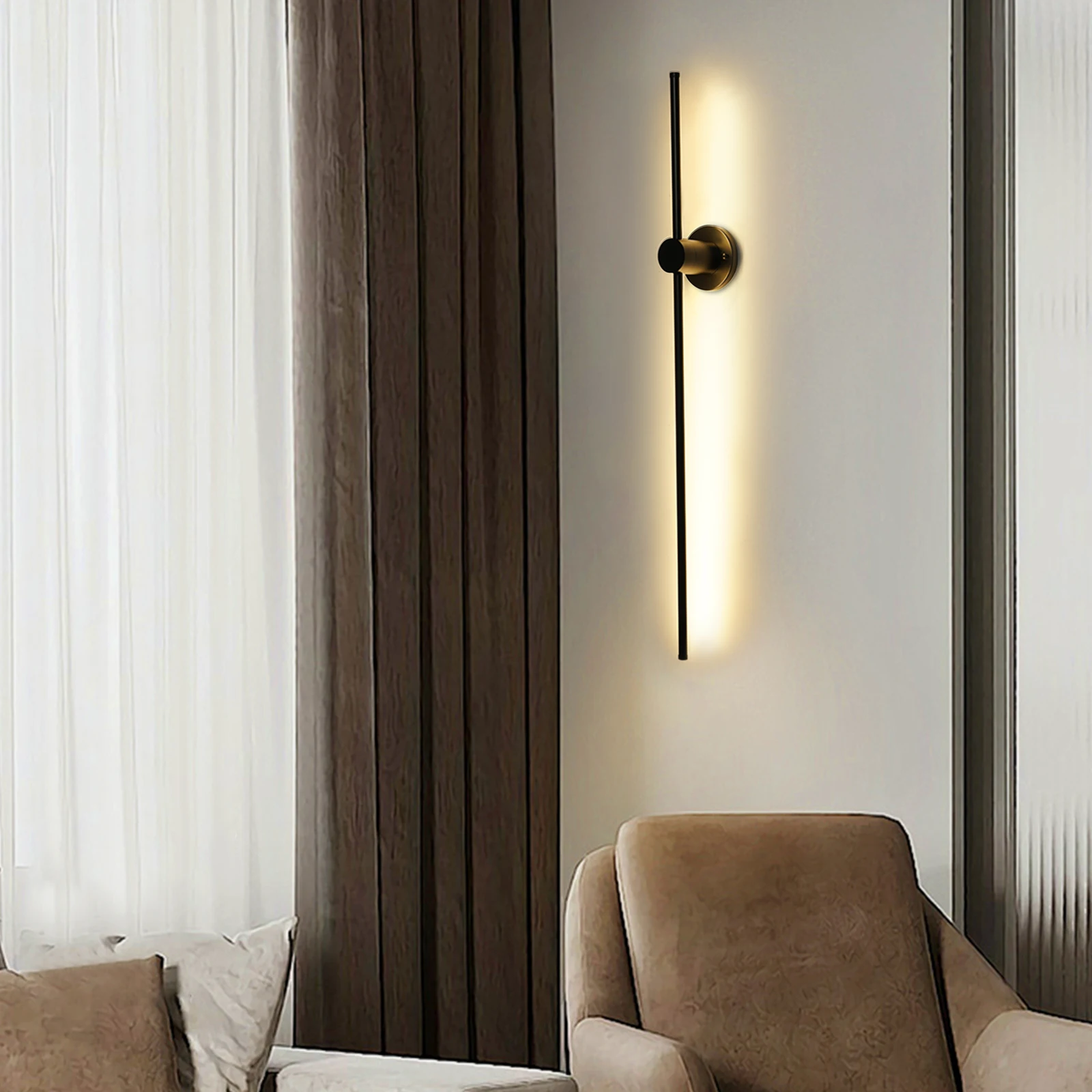 

1M Modern LED Wall Light Long Strip Sconce Stairs Bar Linear Wall Lamp Bedroom