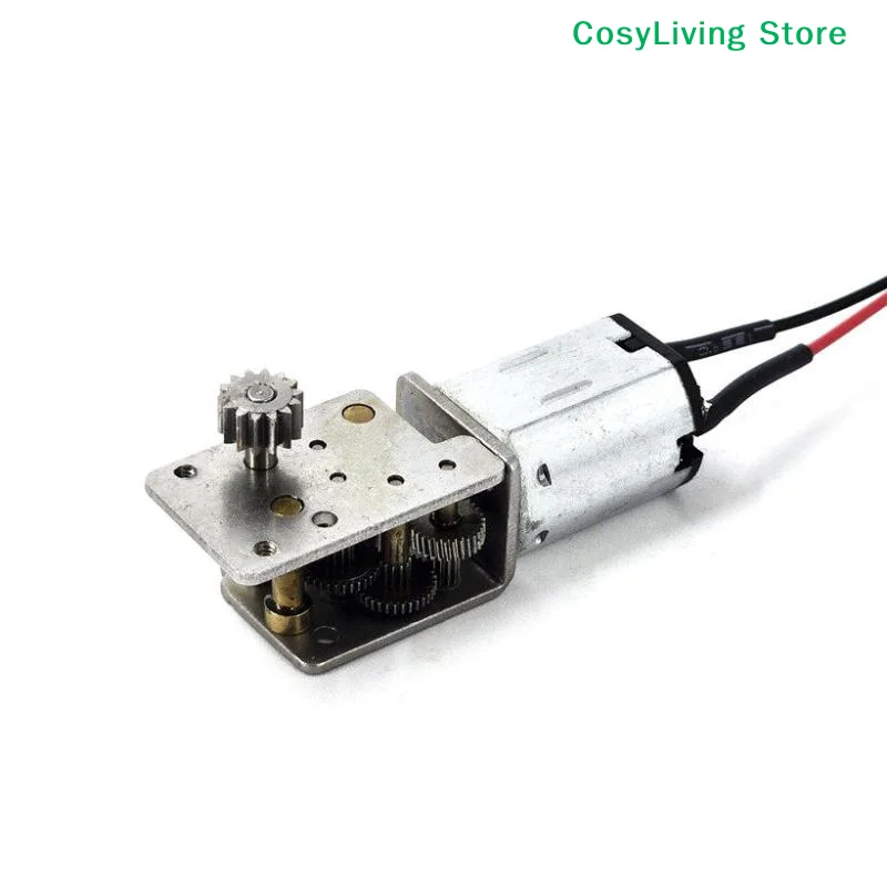[CL]1Pcs DC 3V 3.7V 20RPM Slow Speed Metal Gearbox Engine Right Angle 14T Output Gear Shaft Mini N20 Gear Motor[CL]