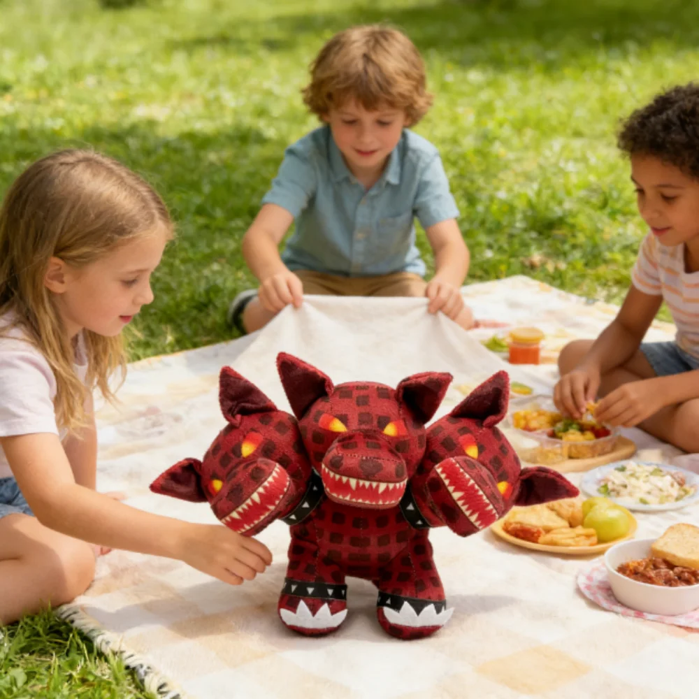 

In Stock Steal a Brainrot Game Plush Cerberus Doll Toy Cartoon Soft Room Plush Red Triceratops Doll Kid New Year Birthday Gift