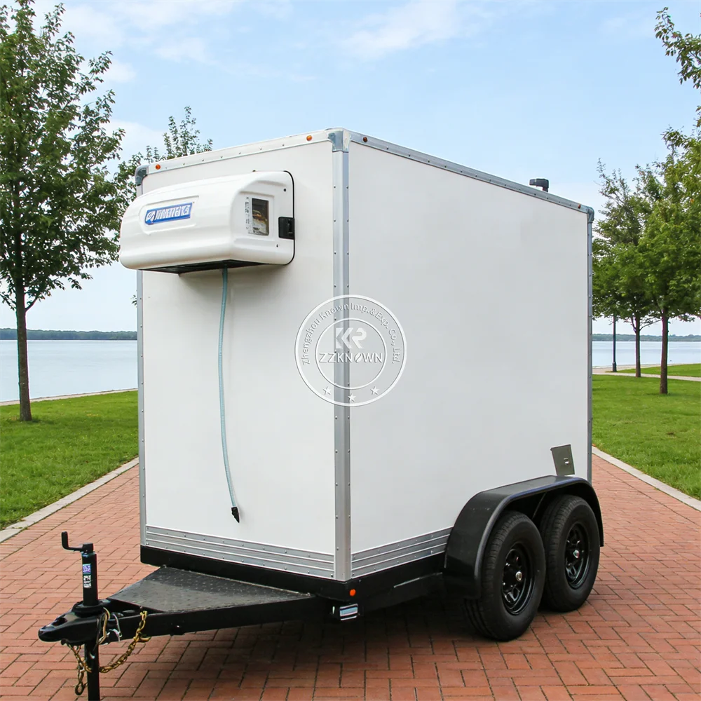 Custom Built Durable Customizable Cold Storage Truck Portable Energy Saving Refrigerated Trailer Reefer Trailer For Sale