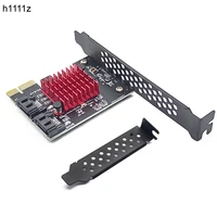 PCIe a 2 puertos SATA 3 III 3,0 6Gbps SSD adaptador PCI-e PCI Express x1 placa controladora tarjeta de expansión compatible con x4 x6 x8 x16 Riser