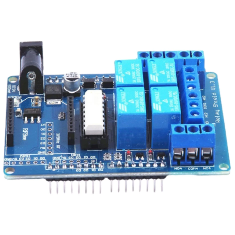 

4 Way 5V Relay Expansion Board Relay Shield V1.3 for Arduino Support Xbee/Wireless Programming Module