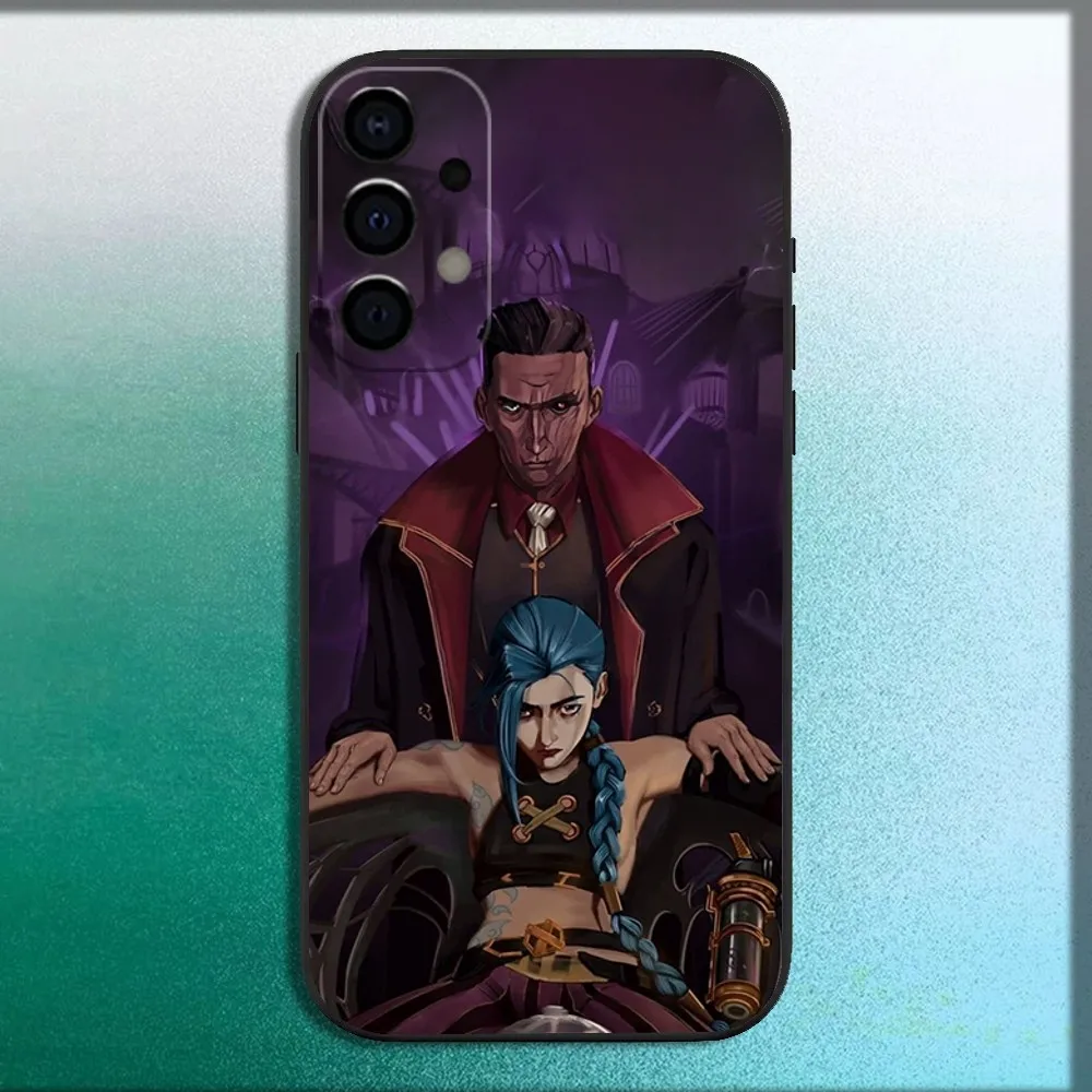 Coque de téléphone s-silco Arcane Jinx, étui noir souple pour Samsung Galaxy A13,A21s,A22,A31,A32,A52,A53,A71,A80,A91