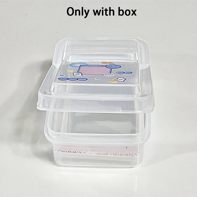 1PCS Collection Container Case Plastic Transparent Storage Box Small Clear Photocard Photo Card Film Protector Store box jewelry