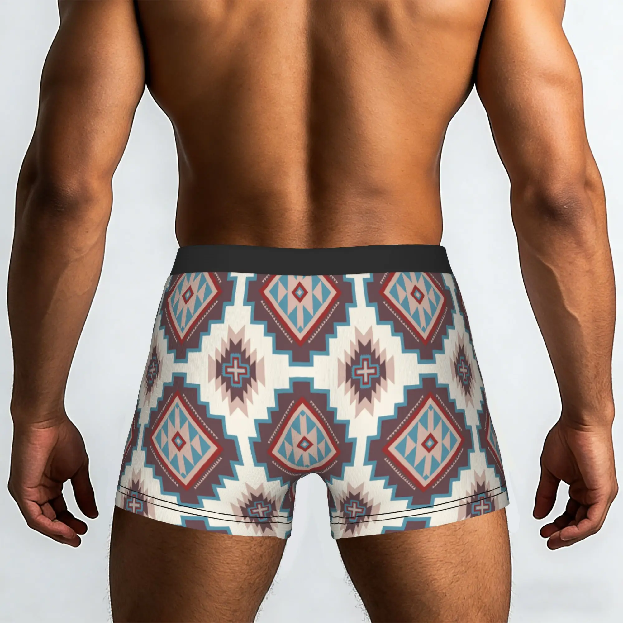 Custom Native American Indian Pattern Southwestern Aztec Tribal Prints Boxers Shorts Men's  Briefs Underwear Cool Underpants