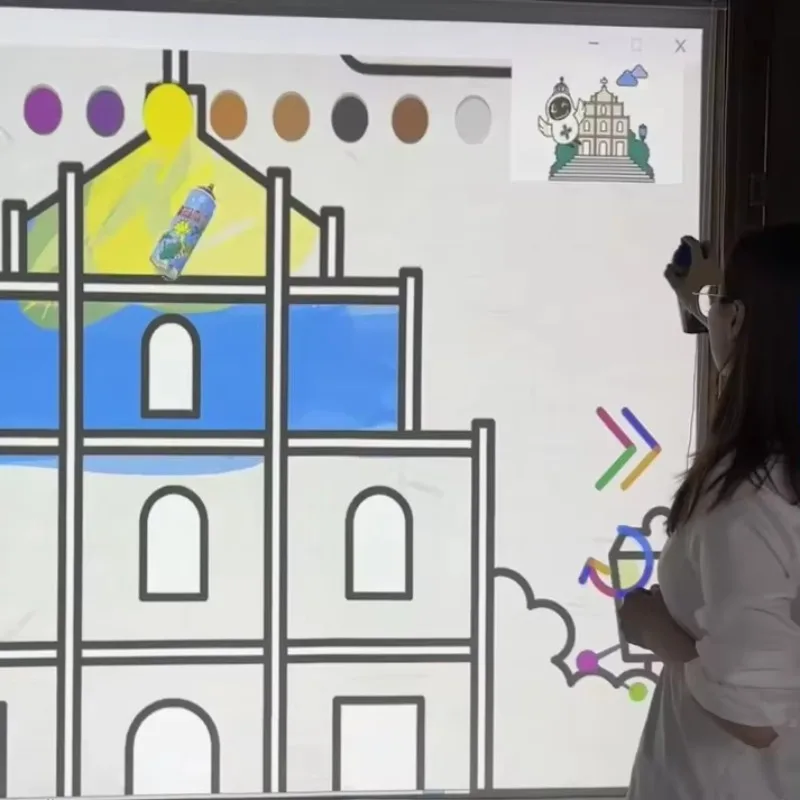 Graffiti Spray Paint For Multi Touch Color Paints Spray Paint Wall Interactive Wall Projection