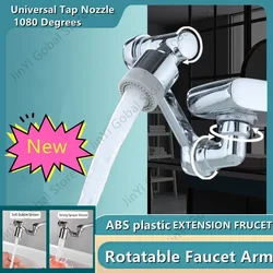 grifo giratorio de 360 accesorios de cocina Grifo de extensión multifuncional giratorio de 1080 °, grifo Universal con filtro contra salpicaduras, adaptador de extensión de boquilla para lavabo de baño y cocina
