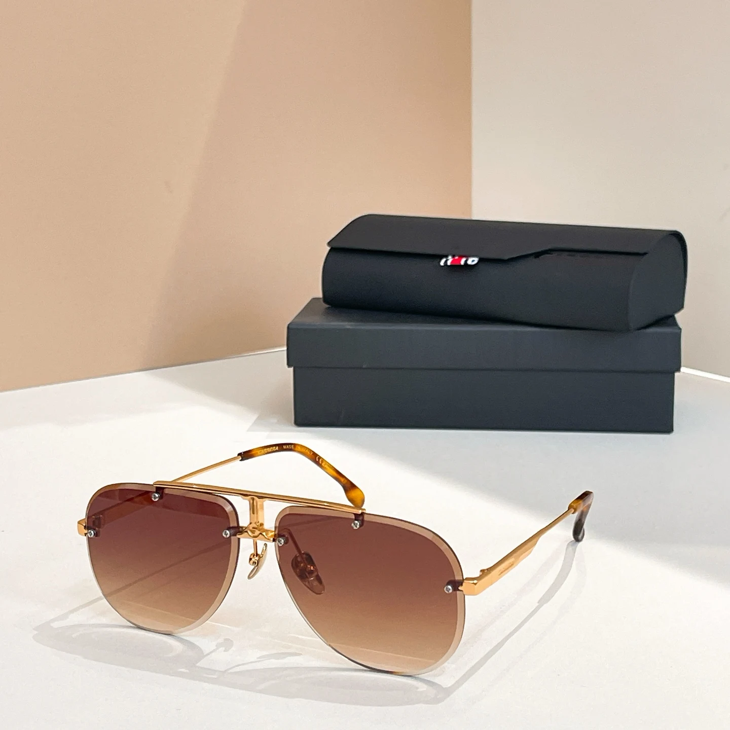 Carrera الرجال العلامة التجارية النظارات الشمسية خمر نظارات شمسية الرجال النساء كبيرة مربع كبير الحجم الملونة في الهواء الطلق الرياضة القيادة نظارات CA1052