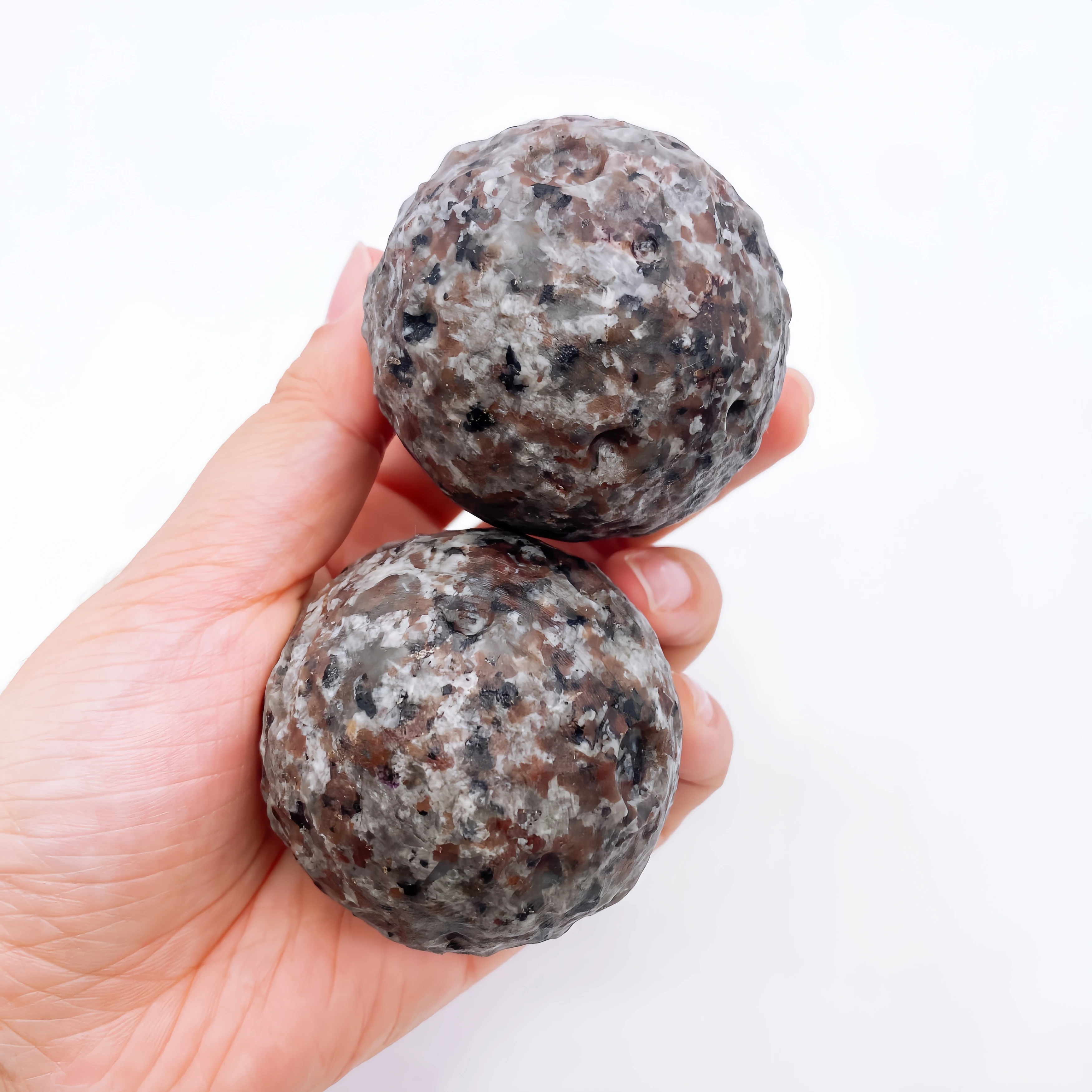 50-55mm Yooperlite Moon Sphere Natural Crystal Flame Stones Fluoresce Sodalite Ball Energy Healing Spiritual Home Decor Gift