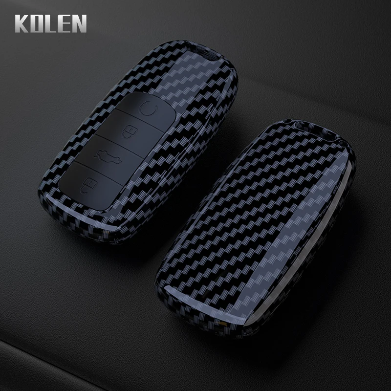 ABS Carbon Fiber Car Key Case Cover For Chery Tiggo 8 Pro Tiggo 8plus New 5 plus 7pro Tiggo 7 Pro Max Omoda 5 C5 Modod Keychain