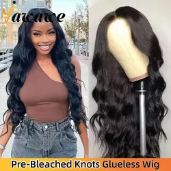 YAWAWE Wear Go Glueless Human Hair Wig Body Wave Pre-bleached Knots Wigs Preplucked Hairline Pre Cut HD Lace Wigs For Women