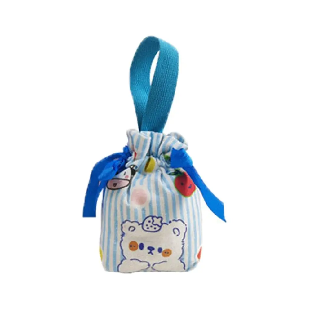 

Rabbit Canvas Bow Drawstring Bag Bear Cat Cartoon Animal Bucket Bag Storage Bag Birthday Gifts Bag Festive Sugar Bag Wedding
